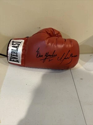ERIK MORALES MARCO ANTONIO BARRERA SIGNED AUTOGRAPH BOXING GLOVE TRISTAR COA  - Image 1 of 4