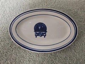 Reproduction DENVER & RIO GRANDE RAILROAD China Oval Plate - Picture 1 of 3