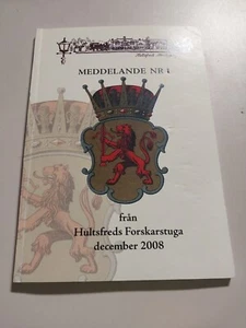 meddelande nr 1 fran hultsfreds forskarstuga december 2008 book SWEDISH EDITION - Picture 1 of 2