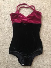 Premiere Co
00004000
llection Dance Leotard Adult Small Velvet Black And Pink