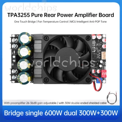 ZK-3002 Digital Amplifier Board High Power TPA3255 Dual 300WX2 /Mono 600W Stereo - Image 1 of 4