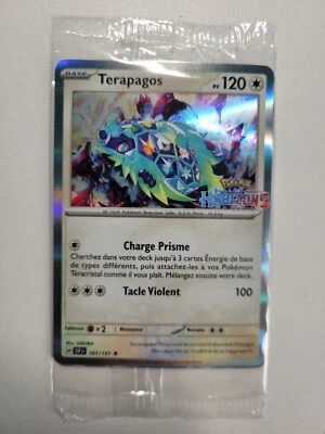 Terapagos 161 + Poussacha 012 FRENCH GAMESTOP SEALED Promo Horizon Series - Image 1 of 4