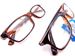2 pr Bifocal Reading Glasses Men's traditional Spring temple readers power +2.50 - Picture 1 of 3