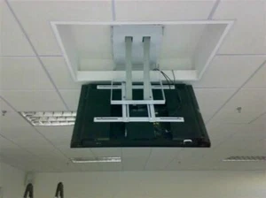 Electric Display Hanger TV Ceiling Rack Lifter Remote Control for 32-70” Screen - Picture 1 of 6