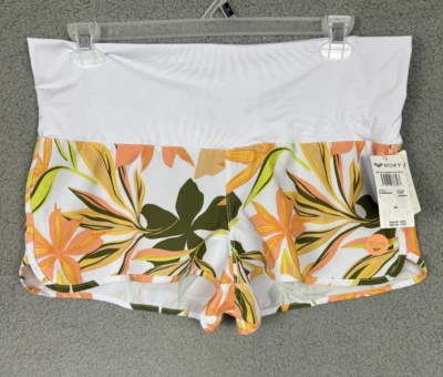 Bermuda Roxy Feminina Estampada Verão Sem Fim Floral Multicolorida Extra Grande Nova Com Etiqueta - Imagem 1 de 4