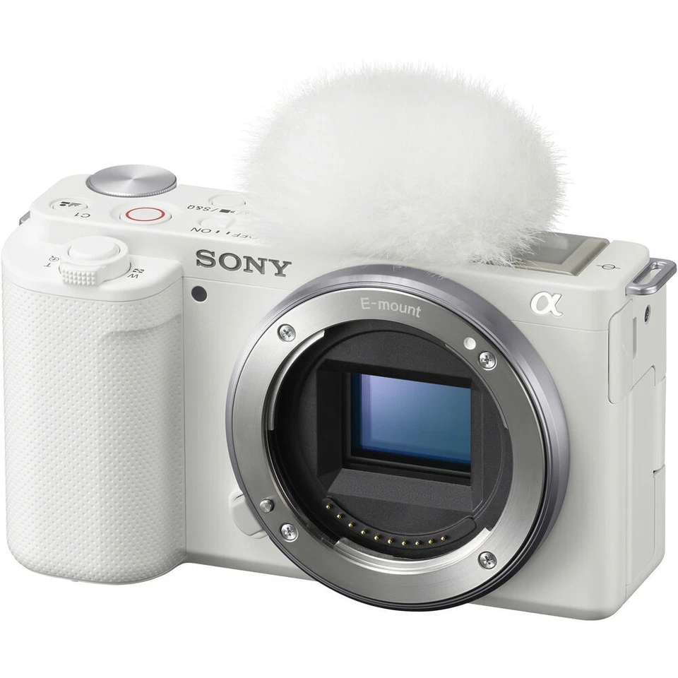 Sony ZV-E10 Vlogging Camera - White - 1 Year Warranty - FREE UK Delivery - Image 1 of 4