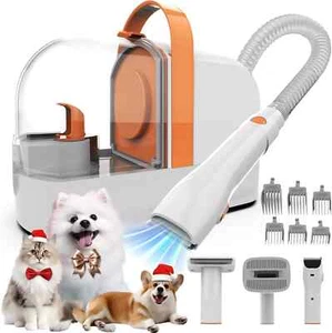 Dog Grooming Vacuum Kit 12000Pa Suction,4 Tools & Low Noise, Home Cleaning Tool - Picture 1 of 8