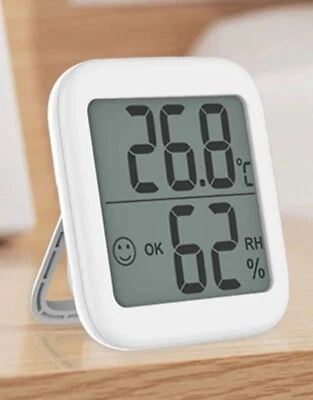 VICKSONGS Digital Hygrometer Thermometer 2.1" Display for Humidity Temperature Baby Room