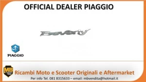 TARGHETTA SCRITTA ADESIVA LATERALE PIAGGIO BEVERLY 300 2015 2016 2017 ORIGINALI - Foto 1 di 1