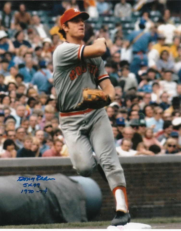 DOUG RADER  HOUSTON ASTROS  5 X GOLD GLOVE 1970-74  ACTION SIGNED 8x10 - Image 1 of 1