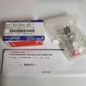 Parte trasduttore di pressione New YORK: 025 29583 002 NUOVO in scatola HVAC - Foto 1 di 2