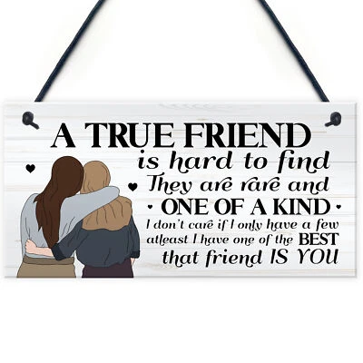 TRUE FRIEND Friendship Gift For Best Friend Gift For Her Christmas Birthday Gift