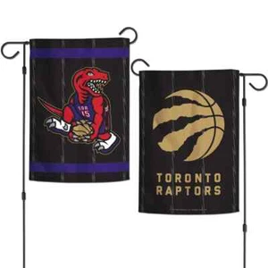 TORONTO RAPTORS CITY EDITION 12"X18" 2 SIDED GARDEN FLAG NEW WINCRAFT 👀 - Picture 1 of 1