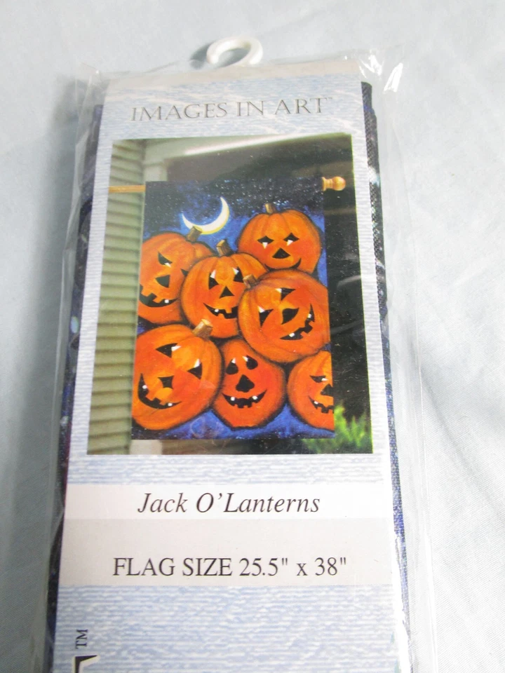 New Jack O' Lanterns Flag   25.5" x 38"-Halloween - Image 1 of 1