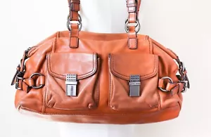 Bolso de hombro/bolso Adrienne Vittadini Boho - cuero marrón tostado - mediano - Imagen 1 de 10