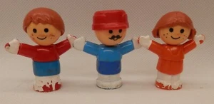 1980's Li'l Playmates Figures for use with 1986 Disney Train - Lot of 3 - Picture 1 of 4