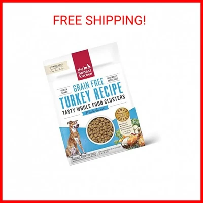 The Honest Kitchen Whole Food Clusters Grain Free Turkey Dry Dog Food, 1 lb Tria