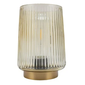 Modern Glass Desk Lamp with Timer LED Bulb Battery Powered for Living Room - Picture 1 of 12