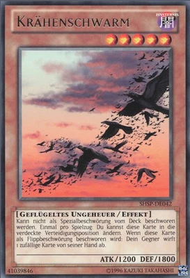 YuGiOh Krähenschwarm SHSP-DE042 Rare Excellent 1st - Bild 1 von 2