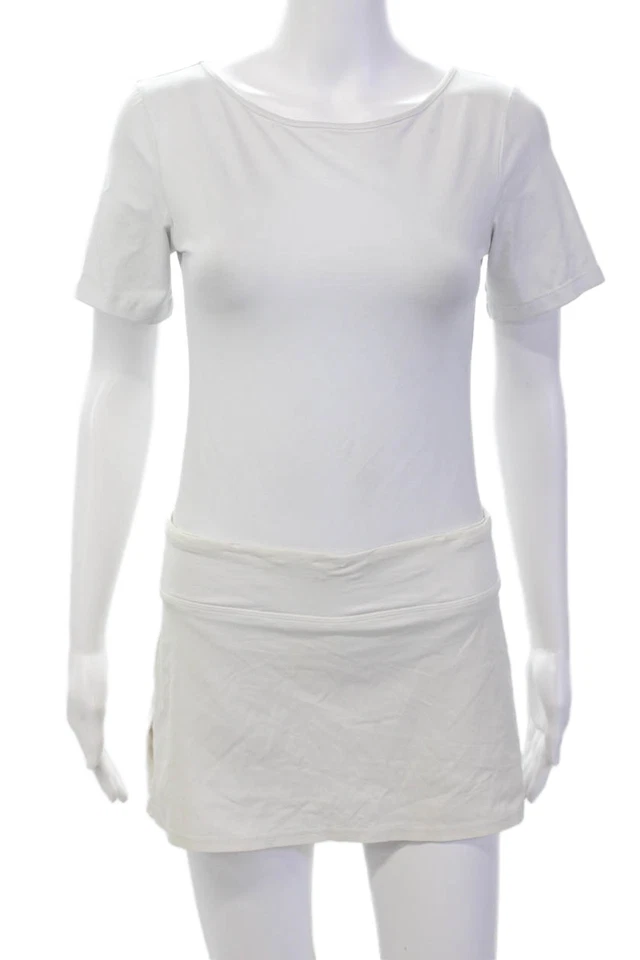 Falda corta activa plisada forrada blanca talla 4 Lululemon para mujer Foto 1 de 4