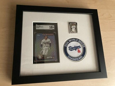 2024 Topps Mookie Betts Holiday graded 10 W/ Patch &  Enamel Pin - World Series - Image 1 of 2