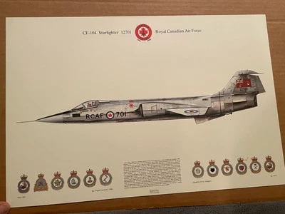 CF-104 Starfighter Royal Canadian Air Force RCAF Squadron Prints - Image 1 of 4