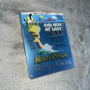 Monty Python And The Holy Grail STEELBOOK 4K UHD + Blu-ray HELPS STRAYS - Picture 1 of 10