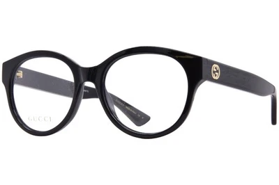 Marco de gafas para mujer Gucci GG1580O 001 negro borde completo forma redonda 53 mm Foto 1 de 4