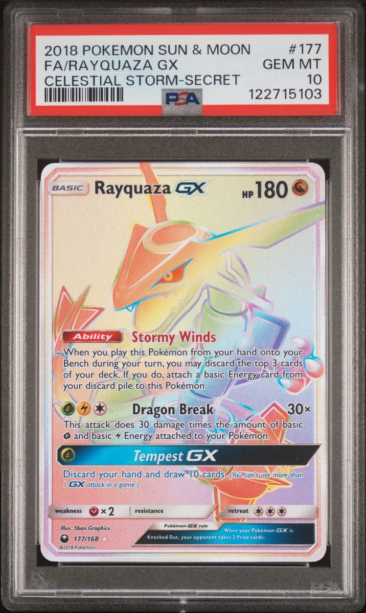 Pokémon Rayquaza Grade 10 Pokémon TCG Individual Collectible