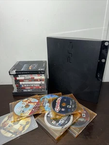 Sony PlayStation 3 PS3 Slim CECH-2001B 250 GB Negro con 17 Juegos Funciona - Imagen 1 de 24