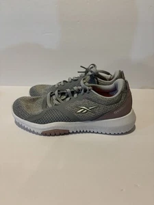 Reebok Women's Flexagon Energy TR 4 Training Shoes Gray & White Size 6 - Picture 1 of 7