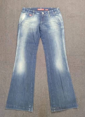 Vintage 90s Y2K Miss Sixty Jeans Low Rise Medium Wash Flare Size 28 Small - Image 1 of 4