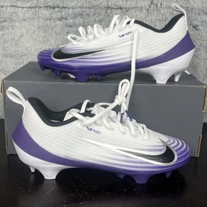 Nike Vapor Edge Tiburón Zapatos de Fútbol Hombres 7.5 Blanco Púrpura Botines HM8849-101 NUEVO - Imagen 1 de 7
