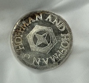 Vintage 1980 Hoffman e Hoffman un oncia 1 oncia .999 argento fine vintage bello rotondo - Foto 1 di 2