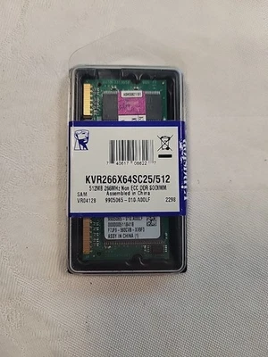 KVR266X64SC25/512 Kingston 512MB DDR SoDimm Non ECC PC-2100 266Mhz Memory - Image 1 of 2