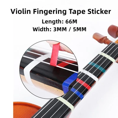 Violino Fingering Nastro Adesivo Tastiera Chitarra Tapepositions Lunghezza 66M - Immagine 1 di 4