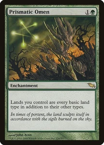 MTG Prismatic Omen FOIL English Shadowmoor SHM Green Card - Picture 1 of 1