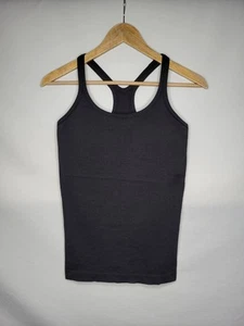 Lululemon Ebb To Street Tank Women's Size 8 Medium Black Seamless Padded - Picture 1 of 7