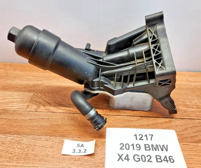 ✅ 18-21 OEM BMW G01 G02 X3 X4 30iX Engine Oil Filter Housing W/ Oil Cooler - Image 1 of 4
