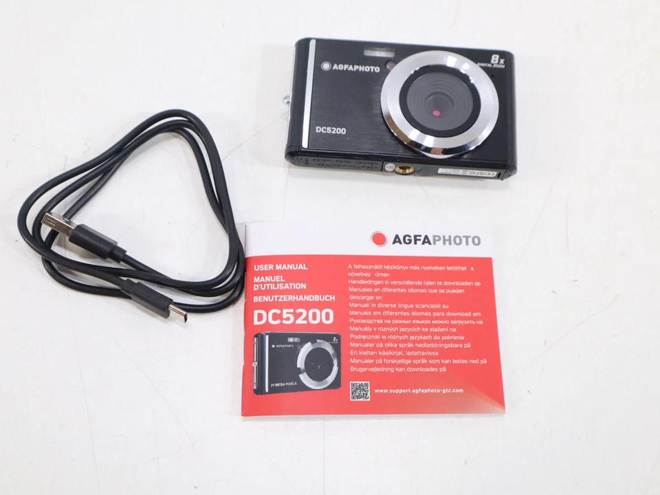 AgfaPhoto DC5200 21MP Kompakt Digitalkamera Schwarz 21mp - Bild 1 von 2
