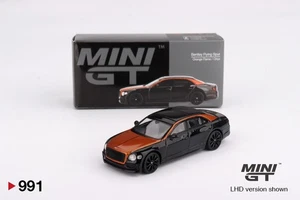 MINIGT BENTLEY FLYING SPUR - ORANGE FLAME / ONYX - 991 SCALA 1:64 - Foto 1 di 3