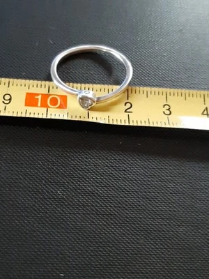 Anello Pandora Argento  Sterling 925 Ale 58 Piccolo Cuoricino Ottima Conservazio - Immagine 1 di 4