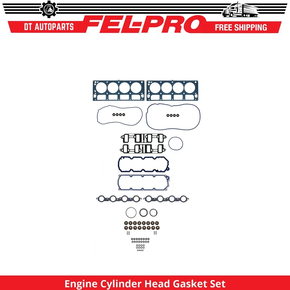 Para 2007-2008, 2010-2014 GMC Yukon 6.2L conjunto de junta de cabeça de cilindro de motor Fel-Pro - Imagem 1 de 1