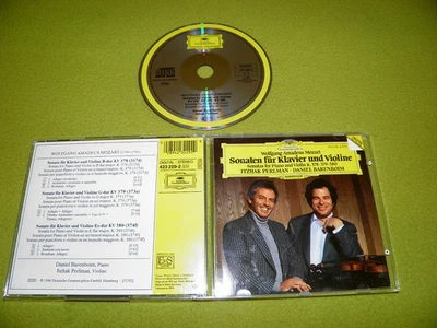 Mozart Sonatas Piano Violin K.378, 379, 380 - Perlman DG NM Full Silver No IFPI - Image 1 of 2