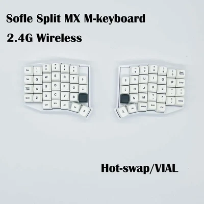 Sofle 66 Split Wireless Mechanical Keyboard 2.4G Hot-Swap VIAL Programmable - Image 1 of 4