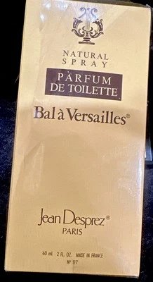 VTG 1970’s Jean Desprez Bal A Versailles Parfum De Toilette Spray 2.0oz SEALED — 第 1/4 张图片