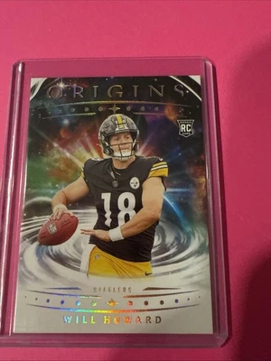 2025 Panini Origins Will Howard RC Rookie #120 Steelers - Image 1 of 4