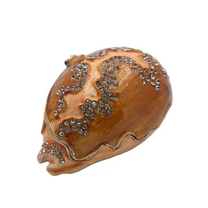 Ciel Jeweled Conch Shell Trinket Box Handmade with Austrian Crystals - Picture 1 of 5