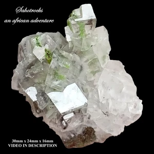 Mottramite and calcite - Tsumeb mine Namibia - Picture 1 of 12