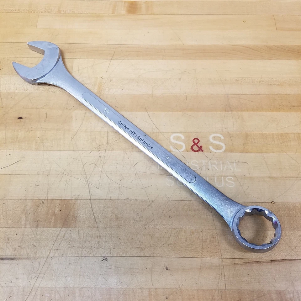 Llave combinada Pittsburgh 50 mm Jumbo, 12 puntos - USADA Foto 1 de 4